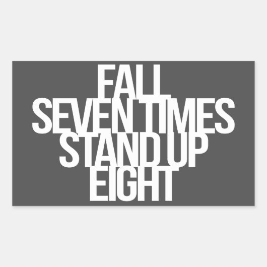 Inspirerend en motivatie prijsopgave rechthoekige sticker (Voorkant)