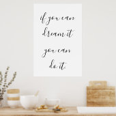 Inspirerend en Motivatie prijsopgave voor Poster (Keuken)