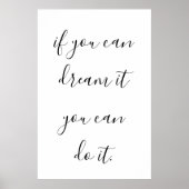 Inspirerend en Motivatie prijsopgave voor Poster (Voorkant)
