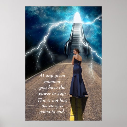 Inspirerend en Motivatie Quote Wall Art Poster (Voorkant)