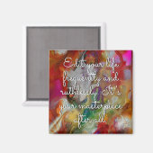 Inspirerend en Motivation Words Magnet (Voorkant / Achterkant)