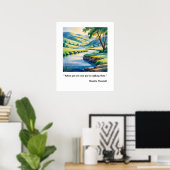 Inspirerend en rustig poster (Thuiskantoor)