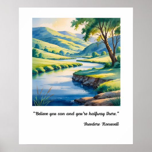 Inspirerend en rustig poster (Voorkant)