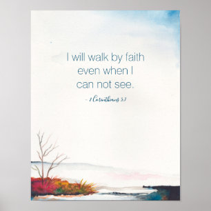 Inspirerend en Spirituele Waterverf NE najaar Poster
