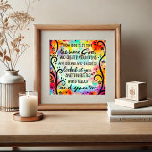 Inspirerend en unieke God had een van jullie nodig Poster