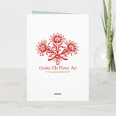 Inspirerend engel met kerst feestdagen kaart (Achterkant)