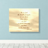 Inspirerend Engel zegen gedicht kunst canvas (Insitu (Houten vloer))