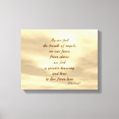 Inspirerend Engel zegen gedicht kunst canvas (Voorkant)