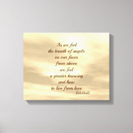 Inspirerend Engel zegen gedicht kunst canvas