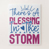 Inspirerend: Er Is Een Zegen In De Storm Legpuzzel (Verticaal)