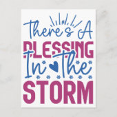 Inspirerend Er is een zegen in het Storm Briefkaart (Voorkant)