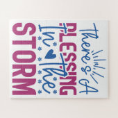 Inspirerend Er is een zegen in het Storm Legpuzzel (Horizontaal)