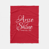 Inspirerend esdoorn en sint-jansbrood fleece deken (Voorkant)