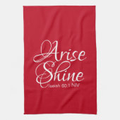 Inspirerend esdoorn en sint-jansbrood theedoek (Verticaal)