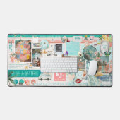 Inspirerend esthetische collage | Vision Board Bureaumat (Keyboard & Muis)