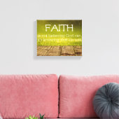 Inspirerend Faith Quote Canvas Afdruk (Insitu (Woonkamer))