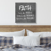 Inspirerend Faith Quote Typography Canvas Afdruk (Insitu (Slaapkamer))