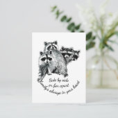 Inspirerend Familie altijd in Uw Citaat van het Ha Briefkaart (Staand voorkant)