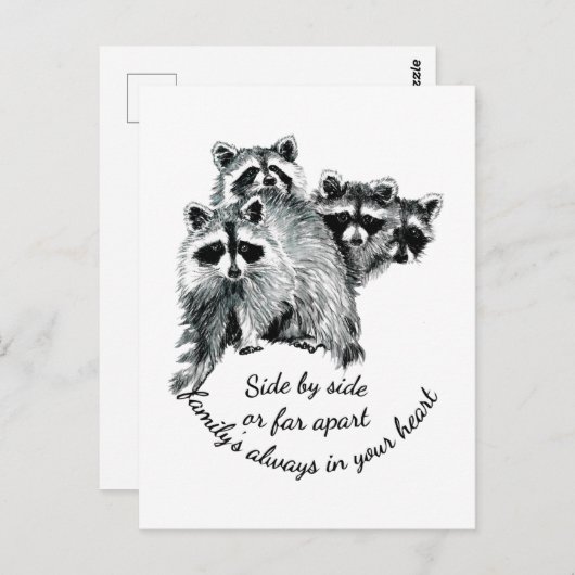 Inspirerend Familie altijd in Uw Citaat van het Ha Briefkaart (Voorkant / Achterkant)