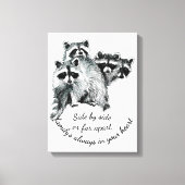 Inspirerend Familie altijd in Uw Citaat van het Ha Canvas Afdruk (Voorkant)