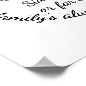 Inspirerend Familie altijd in Uw Citaat van het Ha Poster (Hoek)