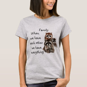 Inspirerend familiekwart fokkerijdieren t-shirt