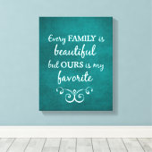 Inspirerend familiekwartaal canvas afdruk (Insitu (Houten vloer))