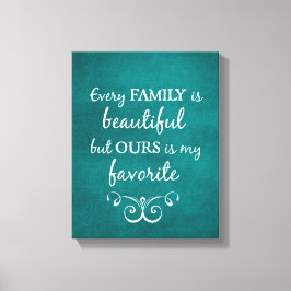 Inspirerend familiekwartaal canvas afdruk