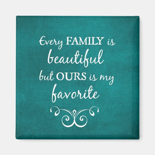 Inspirerend familiekwartaal magneet (Voorkant)