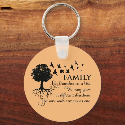 Inspirerend familiekwartaal sleutelhanger (Voorkant)