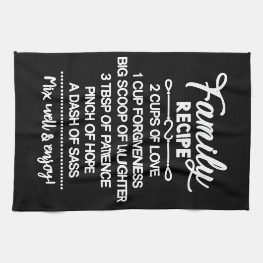 Inspirerend familierecept theedoek (Horizontaal)