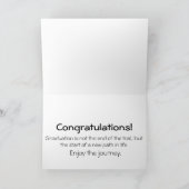 Inspirerend felicitaties Afstuderen Kaart (Binnen)