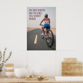 Inspirerend Fietsen Quote Wall Art voor Avontuur Poster (Keuken)