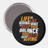 Inspirerend fietsritme zoals Riding Bike Magneet (Voorkant / Achterkant)