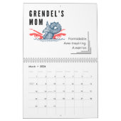 Inspirerend figuren Maandelijkse wandkalender 2023 Kalender (Mar 2026)