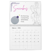 Inspirerend figuren Maandelijkse wandkalender 2023 Kalender (Feb 2026)