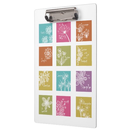 Inspirerend Floral klembord (Links)