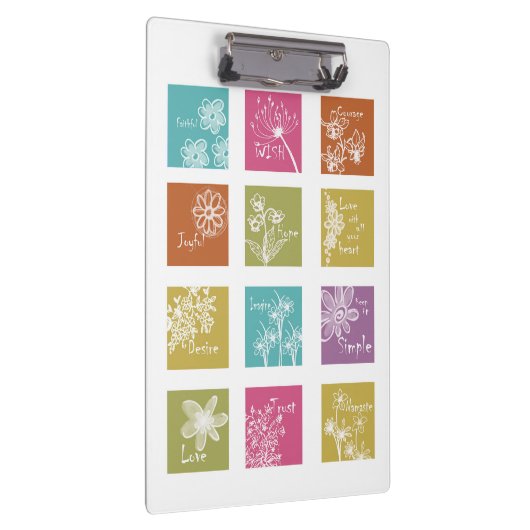 Inspirerend Floral klembord (Rechts)
