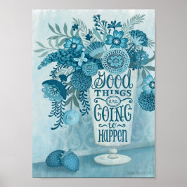 Inspirerend Floral Poster