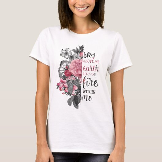 Inspirerend Floral T-shirt (Voorkant)