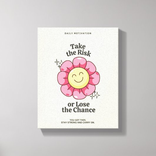 Inspirerend Flower Wall Art Print (Voorkant)