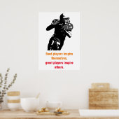 Inspirerend Football Uniek Kunstwerk Poster (Keuken)