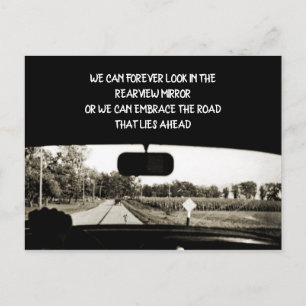 inspirerend  FOTO CAR REARVIEW MIRROR Briefkaart