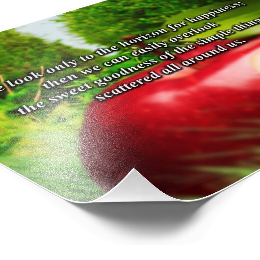 Inspirerend foto-De goedheid om ons heen Foto Afdruk (Hoek)