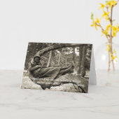 Inspirerend foto Woman Beauty Kaart (Gele Bloem)