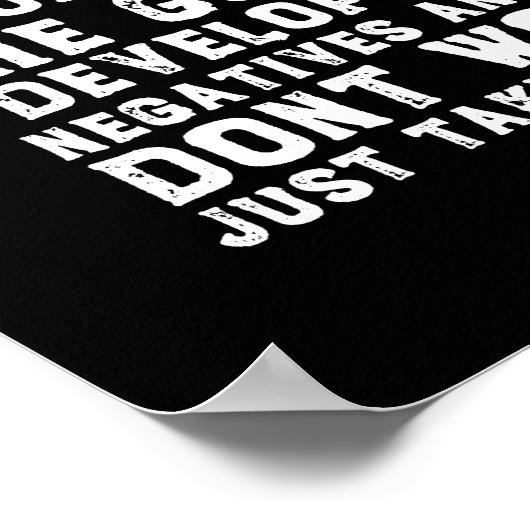 Inspirerend fotograaf Leven als fotografie Poster (Hoek)