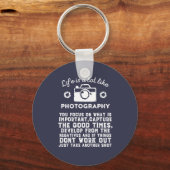Inspirerend fotograaf Leven als fotografie Sleutelhanger (Voorkant)