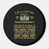 Inspirerend fotograaf ontwikkelt zich van negatief magneet (Voorkant)