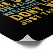 Inspirerend fotograaf ontwikkelt zich van negatief poster (Hoek)