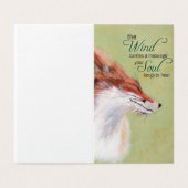 Inspirerend Fox Kaart (Buitenkant ongevouwen)